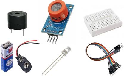 Technical hut MQ3 module with Small breadboard and buzzer Educational Electronic Hobby Kit