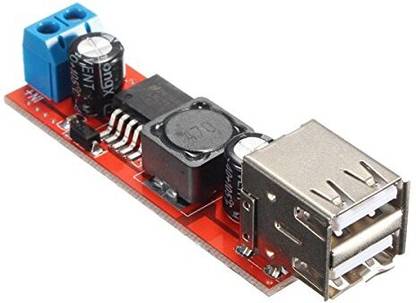 Flyrobo 3A Dual USB 6V-40V To 5V Step Down DC Charger Converter Module Electronic Components Electronic Hobby Kit