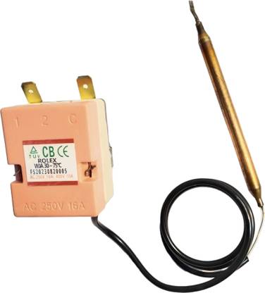Tech Circuit Enterprise Geyser Capillary thermostat Auto Cut off temperature range is 30 to 75" Celcious Electronic Components Electronic Hobby Kit