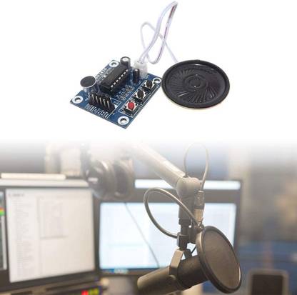 Robotbanao Voice Recording Recorder Module with Mic Sound Audio Loudspeaker Electronic Components Electronic Hobby Kit