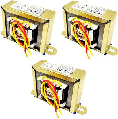 INVENTO 3Pcs 24V 1A 24-0-24 Transformer Copper Winding 220V AC to 24V AC Automotive Electronic Hobby Kit