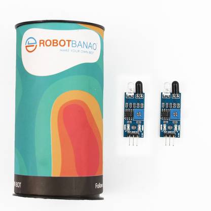 Robotbanao 2 IR Infrared Obstacle Avoidance 3 Wire Reflective Sensor Module For Arduino Electronic Components Electronic Hobby Kit