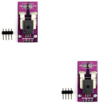 Flyrobo (2 pc) MCU-758 ACS758LCB-050B-PFF-T Linear Current Sensor Module - Electronic Components Electronic Hobby Kit