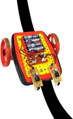 MELODY's Line Follower Robot with Big Track Sheet and Project Report. Electronic Components Electronic Hobby Kit