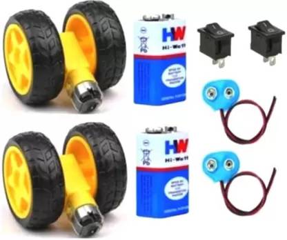 igoy TYRE AND WHEEL WITH BATTERY Electronic Components Electronic Hobby Kit