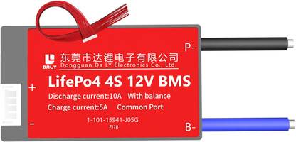xcluma Daly BMS 4S 12V 10A LIFEpO4 Battery Protection Board bms Electronic Components Electronic Hobby Kit
