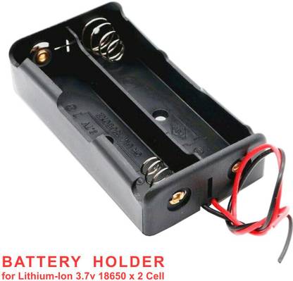 Scienticy Battery Holder for Lithium-Ion 18650×2 Cell Power Supply Electronic Hobby Kit