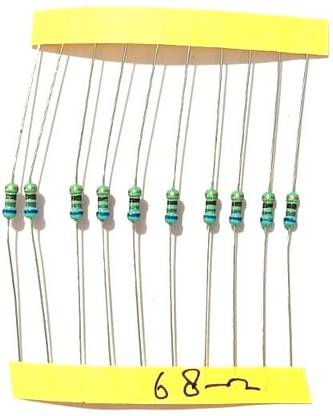 MIFRA ELECTRONICS 68 Ohm 1/4 watt resistors (10 pcs) Electronic Components Electronic Hobby Kit