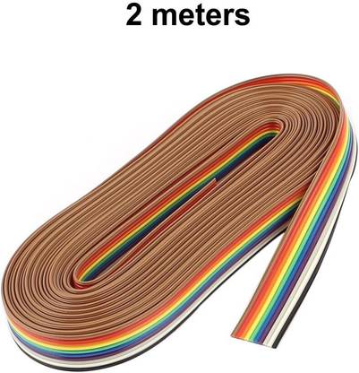 Scienticy Good Quality Multicolor 10 Core Ribbon-belt Wire 2 meter Electronic Components Electronic Hobby Kit