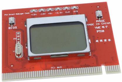 Buyyart Large LCD PCI PC Computer Motherboard Analyzer Tester Diagnostic Card with User Manuals Display Lights Electronic Hobby Kit
