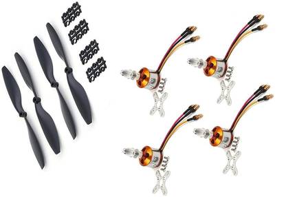 INVENTO 4Pcs 1400KV BLDC Brushless Motor + 1145 11x4.5 11 inch Automotive Electronic Hobby Kit