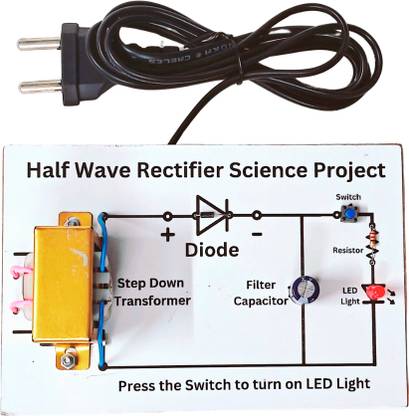 ERHIndia Half and Full Wave Rectifier Project Circuit Class 12th Working Model Kit