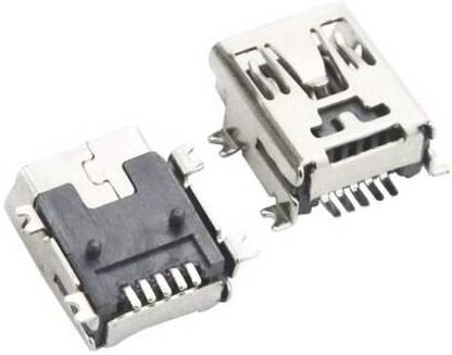 SHOKITECH KLS1-229-5FB Mini USB Connector Type B 2.0 PCB Mount Right Angle SMD Electronic Components Electronic Hobby Kit