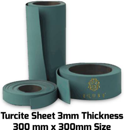 EXUBE Turcite Sheet 3mm Thickness 300mm x 300mm Size Good Load Bearing Non Slip Electronic Components Electronic Hobby Kit