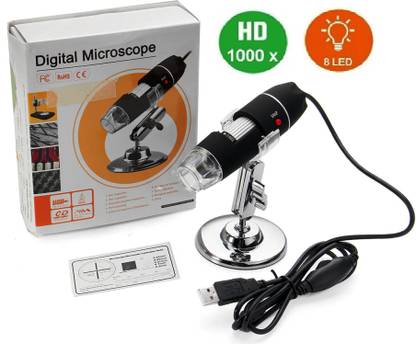 BALRAMA 1000X 8 LED USB Digital Microscope Endoscope Biological Zoom Camera Magnifier Electronic Components Electronic Hobby Kit