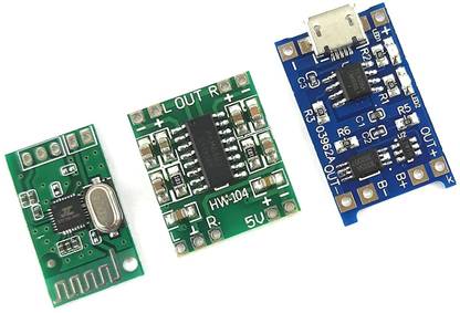 samest Combo Pack of PAM8403 and 5V Bluetooth Audio Receiver Module and TP4056 Module Electronic Components Electronic Hobby Kit