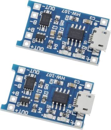Universal Hub 2PCS TP4056 Micro Usb Lithium Ion Battery CHARGING MODULE Electronic Components Electronic Hobby Kit