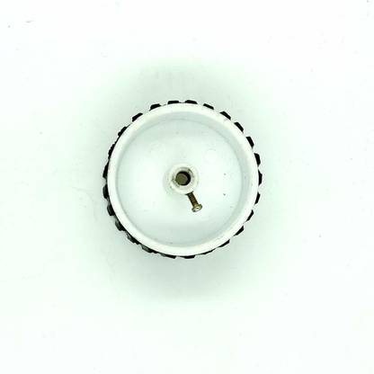 INVENTO 1pcs 70mm x 40mm Plastic Robotic Wheel Durable Rubber Tire Wheel 6mm Hole Automotive Electronic Hobby Kit