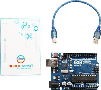 Robotbanao UNO R3 Development Microcontroller Board ATMEGA328P ATMEGA16U2 for Arduino Educational Electronic Hobby Kit