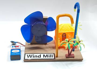 ERHIndia Windmill Science Project Kit - Working Model for Kids & Students