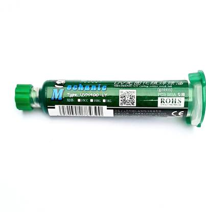ele MECHANIC UV CURING SLODER MASK INK 10ml Green UV PCB Solder Interconnect Electronic Hobby Kit