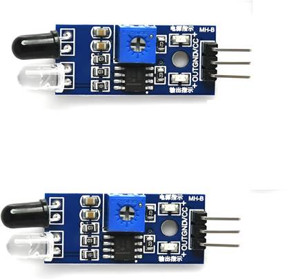 R&D 2 Pcs Infrared Obstacle IR Sensor Module With LED Indicators Proximity Sensor Electronic Components Electronic Hobby Kit
