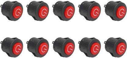 Electronic Spices AD2212 Round 12v DC Push Button On Off switch Electronic Components Electronic Hobby Kit