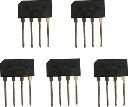 Wetrix D2SB60 Single Phase 600V 2A Bridge Rectifier |Through Hole Electronic Components Electronic Hobby Kit