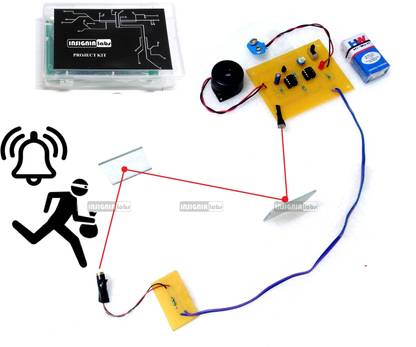 INSIGNIA LABS Laser Security Alarm Circuit - LDR Based Security System Project With Report Educational Electronic Hobby Kit