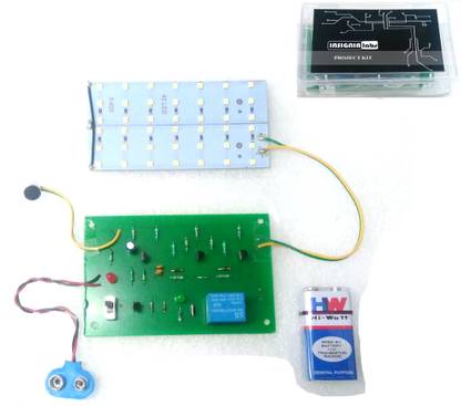 INSIGNIA LABS Clap Switch Circuit - Clap Switch LED Light Control Circuit Project With Report Educational Electronic Hobby Kit