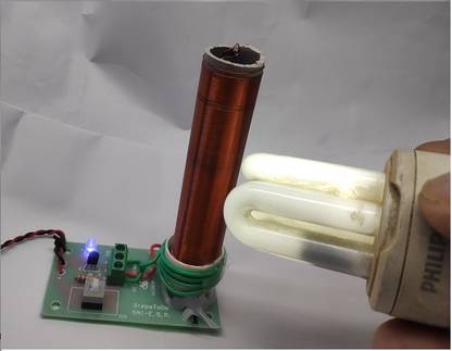 साई रोबोटिक TSL 002 - TESLA COIL READY PROJECT ON PCB FOR SCHOOL PRESENTATION & EXPERIMENT शिक्षात्मक इलेक्ट्रॉनिक हॉबी किट