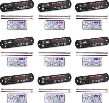 R&D Bluetooth Panel FM USB AUX Card MP3 Wireless Radio Player Module Board Pack of 9 FM Transmitter Electronic Hobby Kit