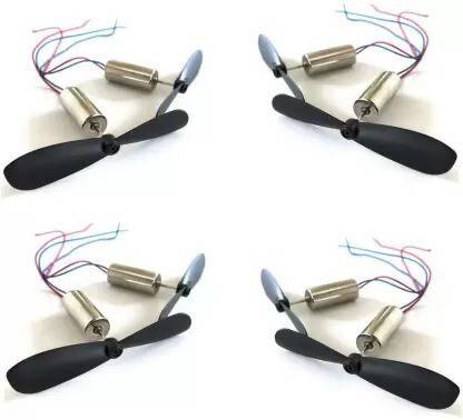 AQBP Micro Coreless Motor with propeller DC RPM: 48000 8 Motors 4 Propellers CW Motor Control Electronic Hobby Kit