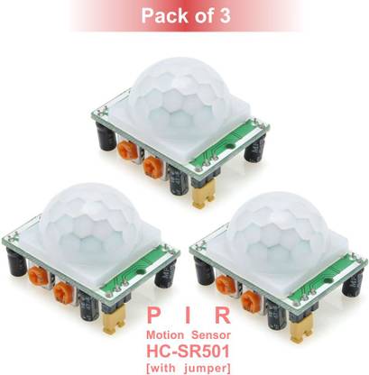 Scienticy HC-SR501 PIR Motion Sensor Detector Module (Pack of 3) Electronic Components Electronic Hobby Kit