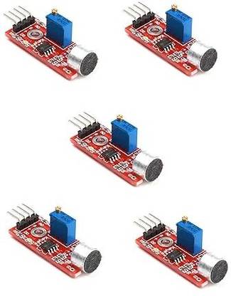 SG Flash PACK OF 5 Sound Sensor Module for boards compatible with Arduino Electronic Components Electronic Hobby Kit