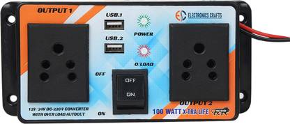 Electronics Crafts 12 to 220 volt 100 watt inverter with dual usb Electronic Components Electronic Hobby Kit