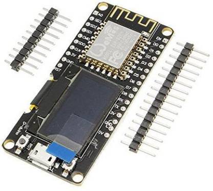 Indian Hobby Center NODEMCU ESP8266 WIFI + 0.96 INCH OLED BOARD Electronic Components Electronic Hobby Kit