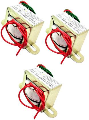 इन्वेंतो 3Pcs 12V 0.5A 500mA 12-0-12 Transformer Copper Winding 220VAC to 12V AC StepDown ऑटोमोटिव इलेक्ट्रॉनिक हॉबी किट