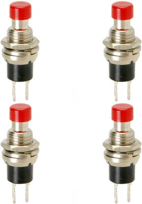 Flyrobo (4 Pcs) Pro3D PBS-110 Push Button Switch Press Break - Red Electronic Components Electronic Hobby Kit