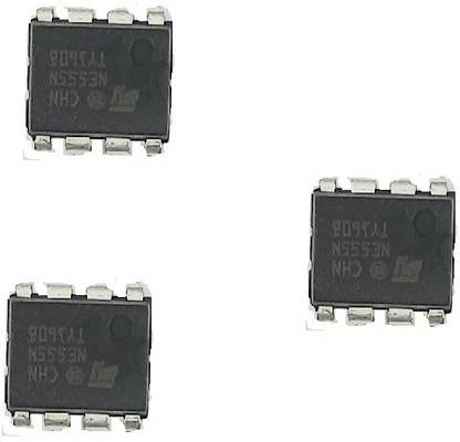 uneeds 555 timer Ic pack of 3 Electronic Components Electronic Hobby Kit