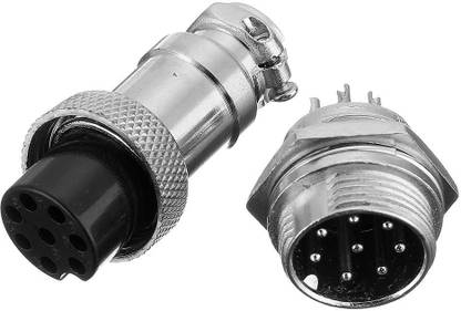 Flyrobo GX16 8-Pin Circular Aviation Socket Plug Male and Female Panel Connector Electronic Components Electronic Hobby Kit