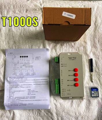 Divinext K-1000C (T-1000S Updated) DC5-24V Addressable LED Strip Programmable Pixel Controller with SD Card LED Driver