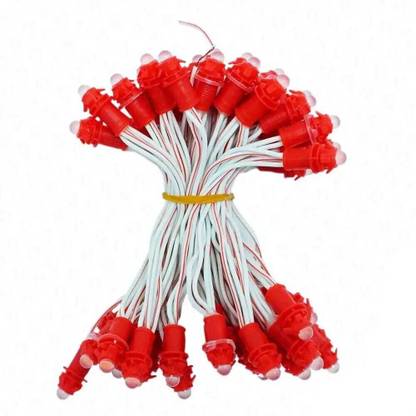 jivith Red DC 12V 9 MM LED Pixel Dot Light 50 LED Light Electronic Hobby Kit