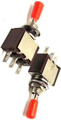 INVENTO SPDT on-Off 3 Pin 2 Way Toggle Switch for Guitar Car Motorcycle Electrical DIY Automotive Electronic Hobby Kit