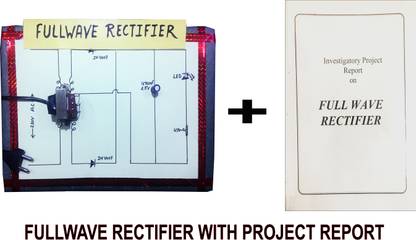 ONTEX ELECTRONICS Full Wave Rectifier Working Investigatory Project with Report Educational Electronic Hobby Kit