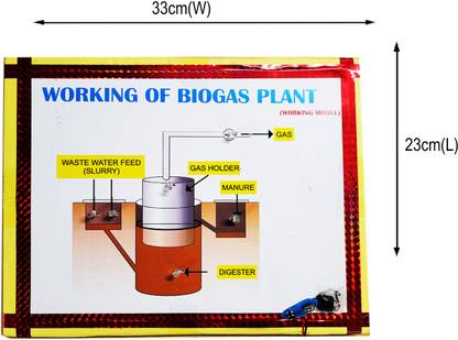 ONTEX ELECTRONICS Biogas Plant Biology Working Model Educational Science Project with Report Educational Electronic Hobby Kit