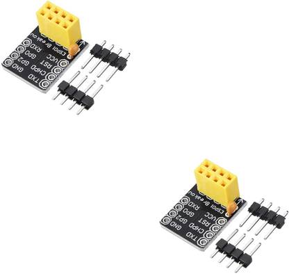 Flyrobo (2 Pcs) Pro3D ESP8266 ESP-01 ESP-01S Breakout Board Breadboard Adapter Electronic Components Electronic Hobby Kit