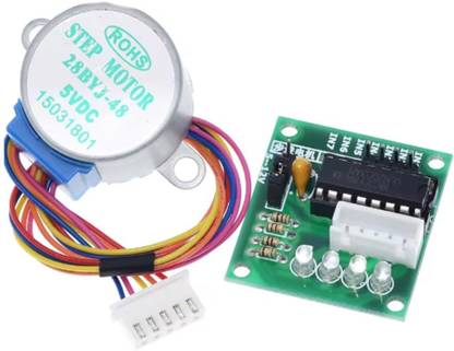 Prakti 28BYJ-48 5V Stepper Motor with ULN2003 Driver Board Motor Control Electronic Hobby Kit