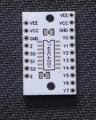 iBAT SOLUTIONS PCB For 74HC4051 8-Channel Analog Multiplexer/Demultiplexer SMD (Pack of 1) Electronic Components Electronic Hobby Kit