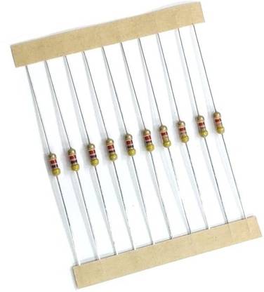ERHIndia (200 Pcs) 4K7 Ohm Resistor 1/4 Watt Tolerance 5% 4.7kilo ohm Carbon Electronic Components Electronic Hobby Kit